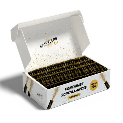 120 fuentes brillantes a 0,45 euros por pieza