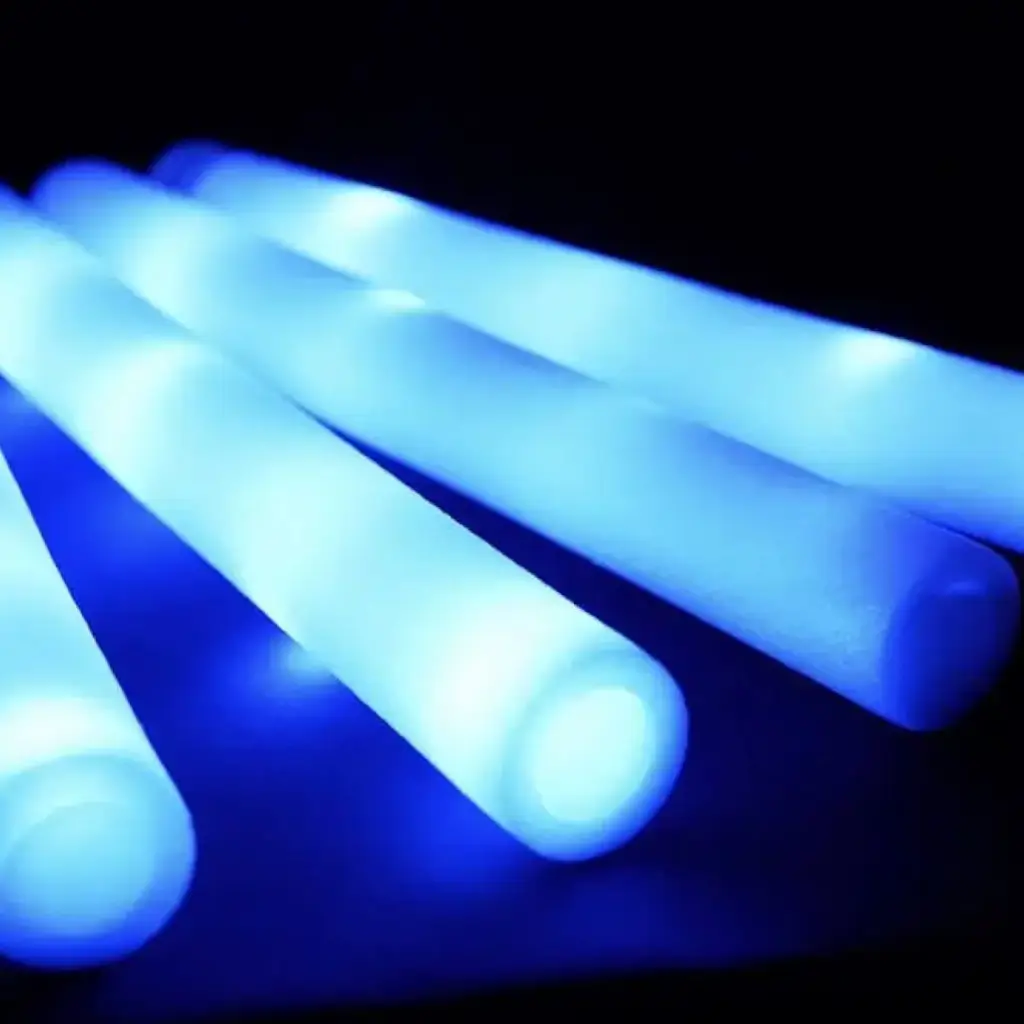 Palo de luz LED azul