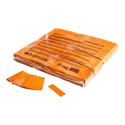 Bolsa 1KG de confeti naranja