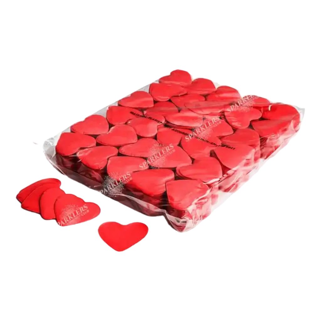 Bolsa de 1KG de corazón confettis rojo Magic FX