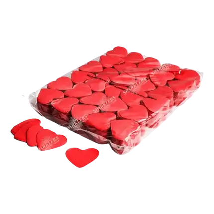 Bolsa de 1KG de corazón confettis rojo