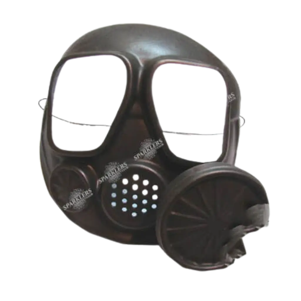 Máscara de gas falsa de plástico