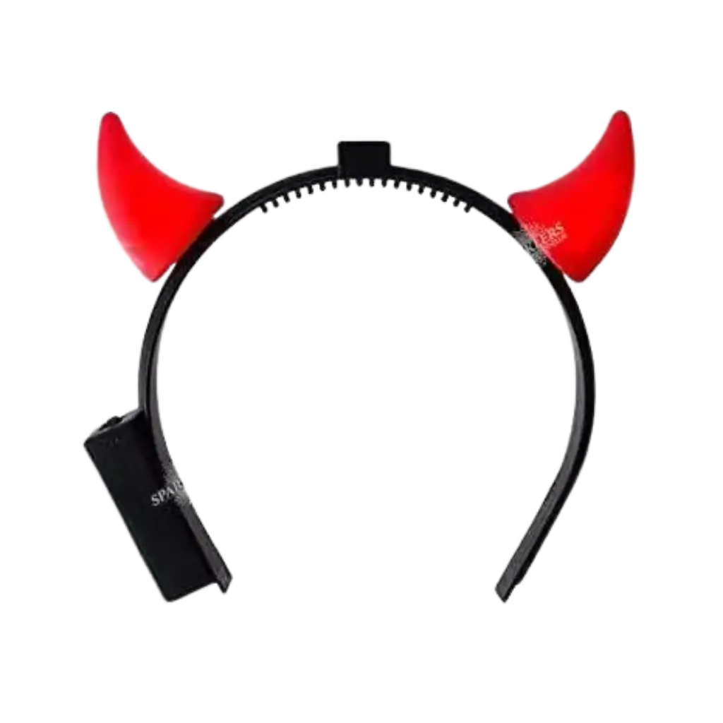 Diadema Cuernos de Diablo LED Rojo