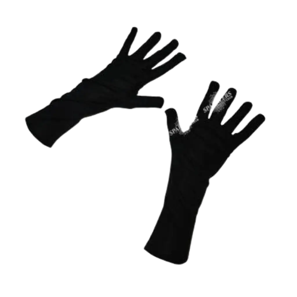 Un par de guantes negros