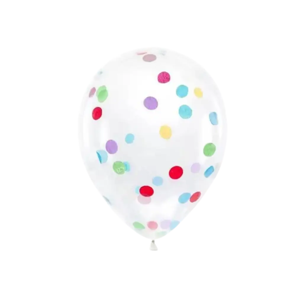 Paquete de 6 globos de confeti