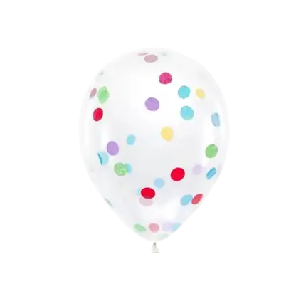 Paquete de 6 globos de confeti