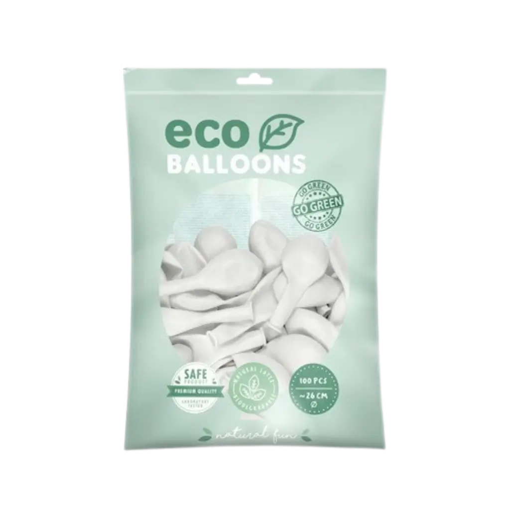 Paquete de 100 globos blancos