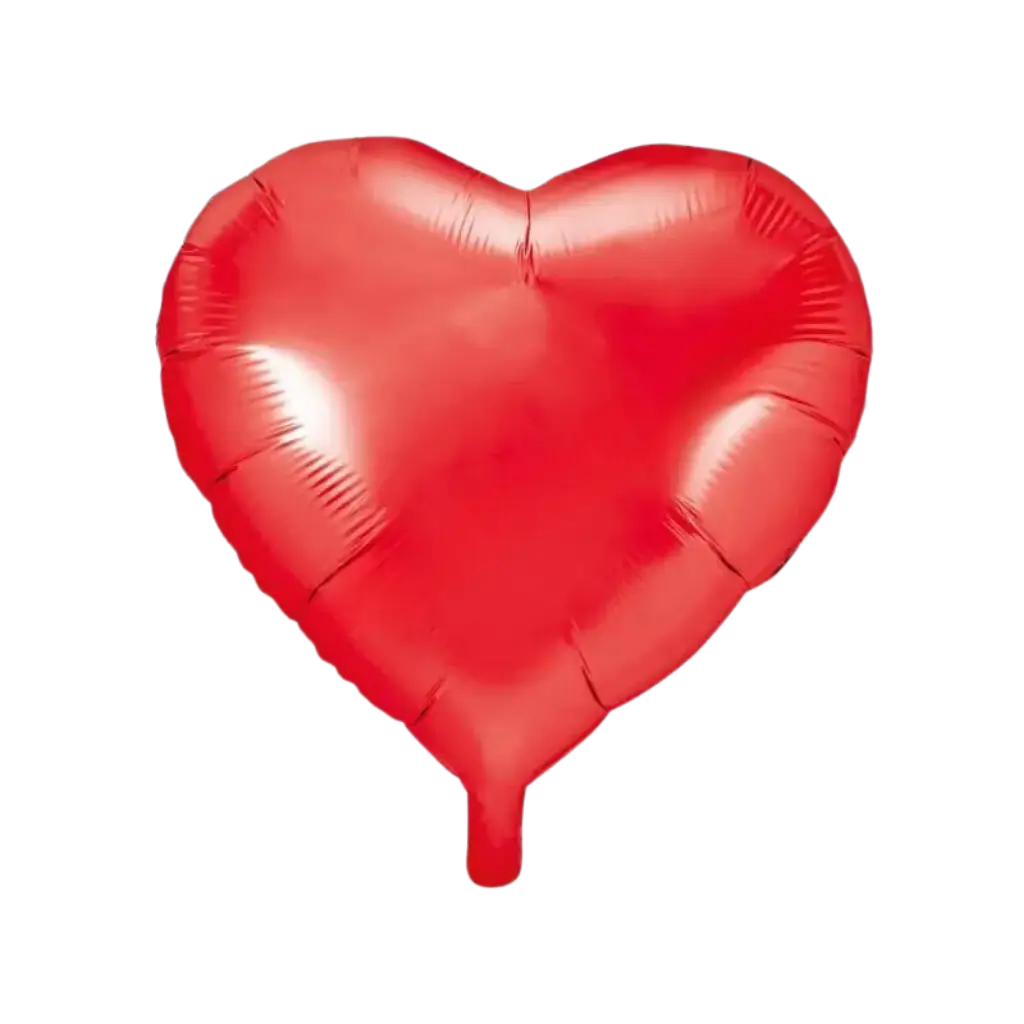 Corazón de Globo Rojo Metálico 61cm