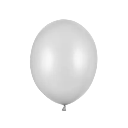 Paquete de 100 globos metálicos de plata