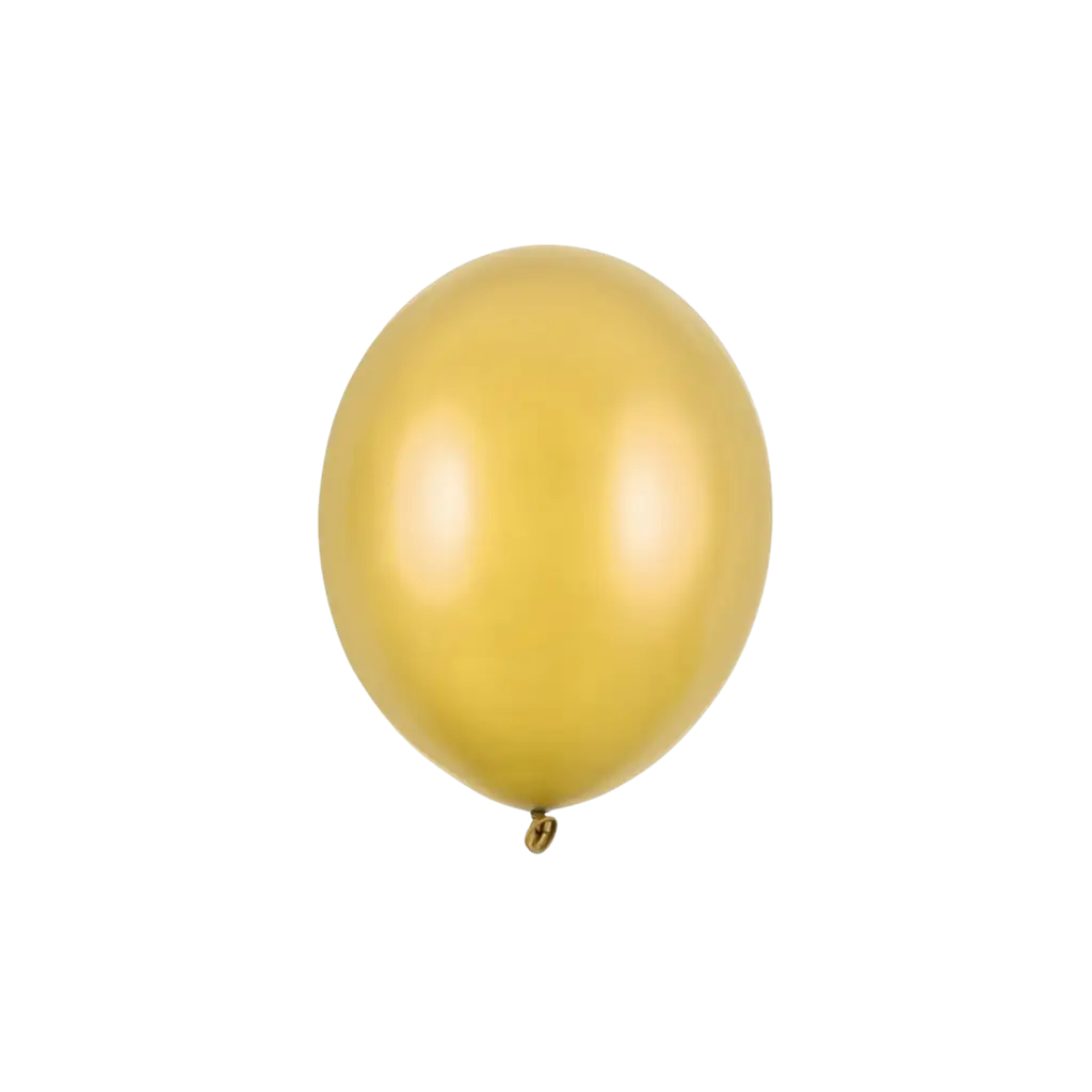 Paquete de 100 globos de oro metálico