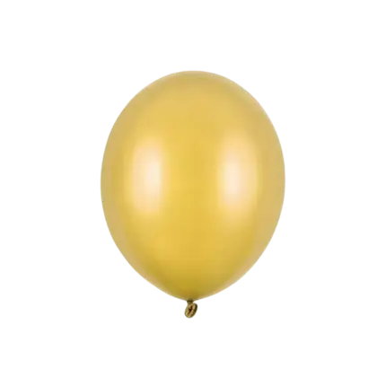 Paquete de 100 globos de oro metálico