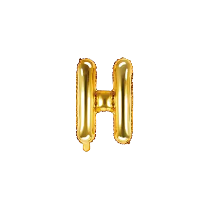 Letra del globo H de oro - 35cm