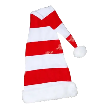 Sombrero de Navidad muy largo con borlas