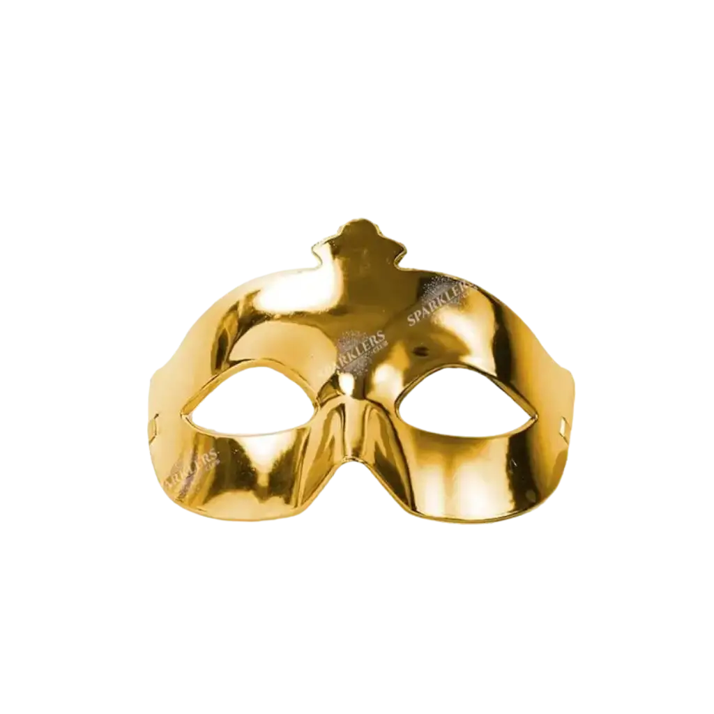 Máscara veneciana de oro brillante
