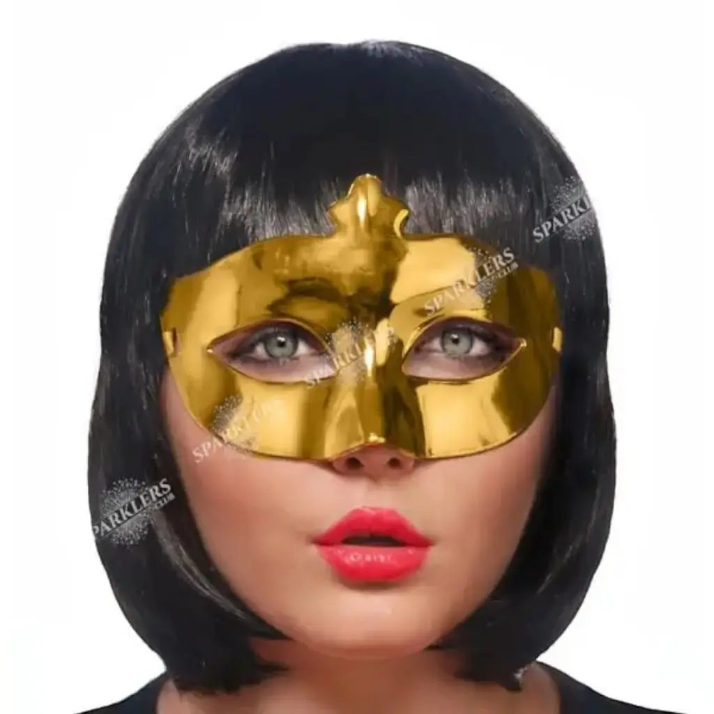 Máscara veneciana de oro brillante