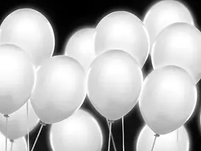 Globos LED blancos (Juego de 5)