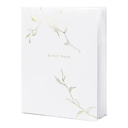  Libro de visitas de bodas blancas 22 páginas