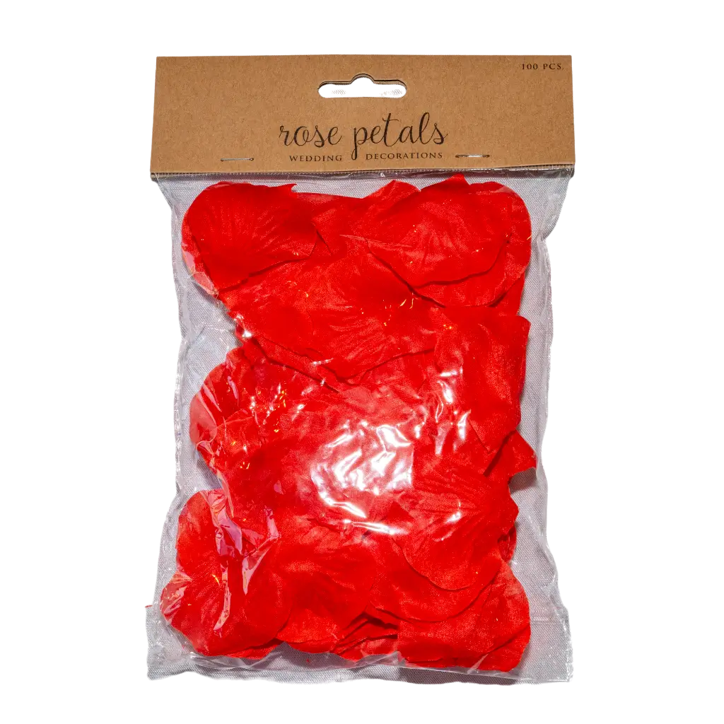 100 pétalos de rosa roja