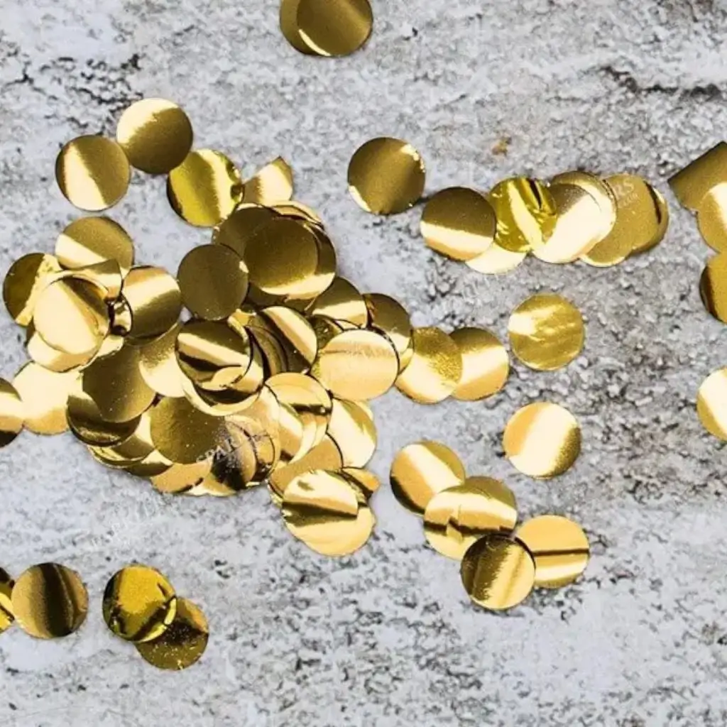 Confeti redondo de oro (15gr)