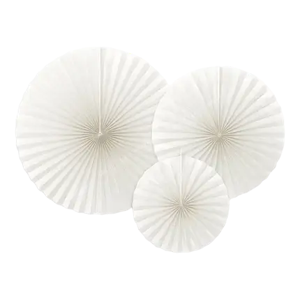 Rosas decorativas de color blanco roto (3 piezas)