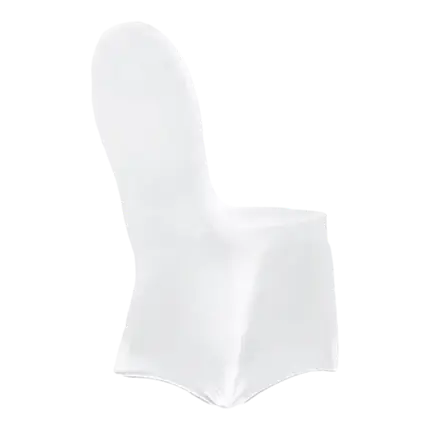 Funda de silla de boda blanca