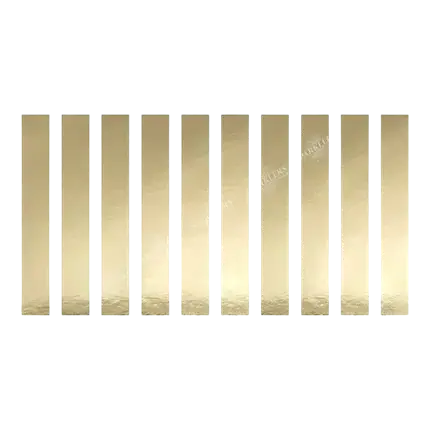 Paquete de 10 servilleteros de color oro