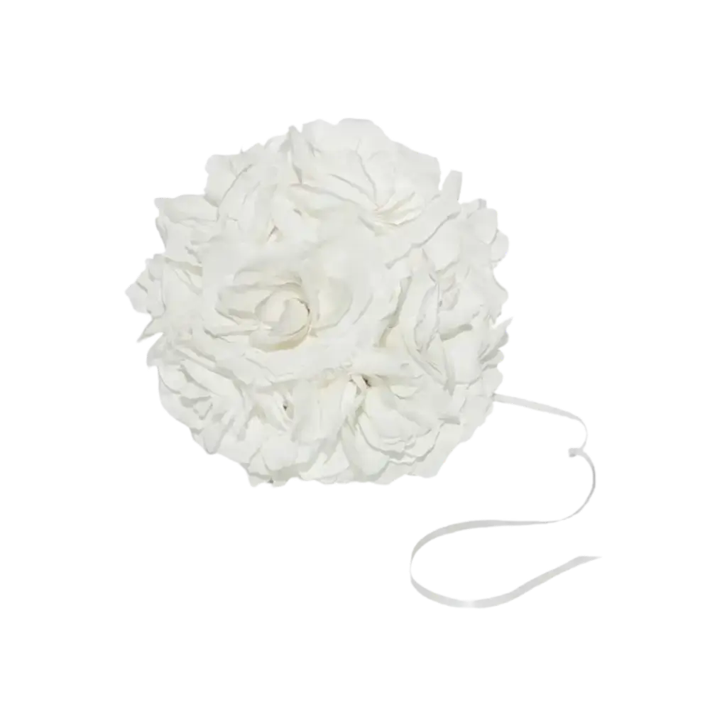 Bola de flores blancas ø21cm