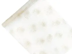 Corredor de mesa blanco con impresión de oro, longitud 9 metros