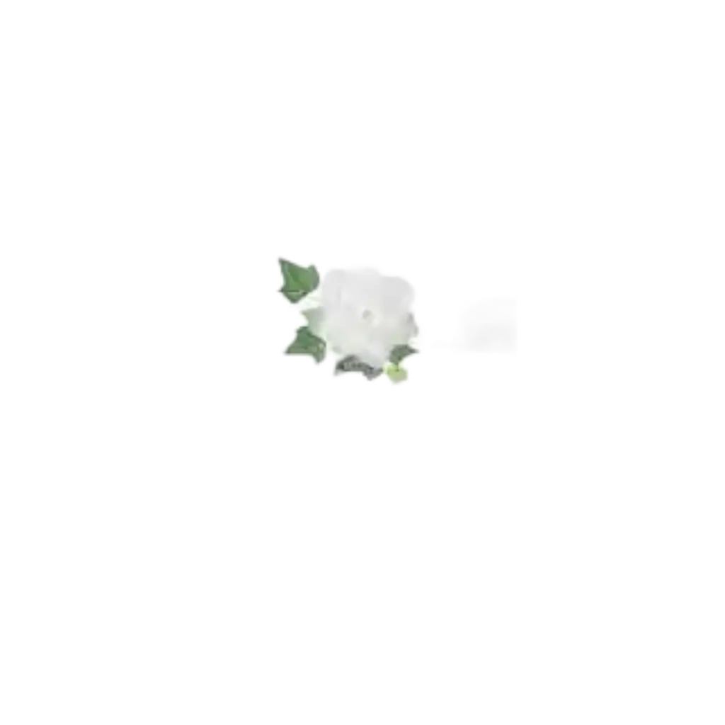 Guirnalda de tul blanco con rosas blancas 1,7 metros