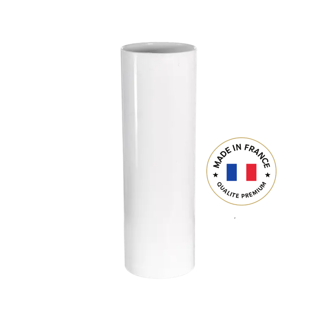 Tubo irrompible de vidrio 22cl Blanco