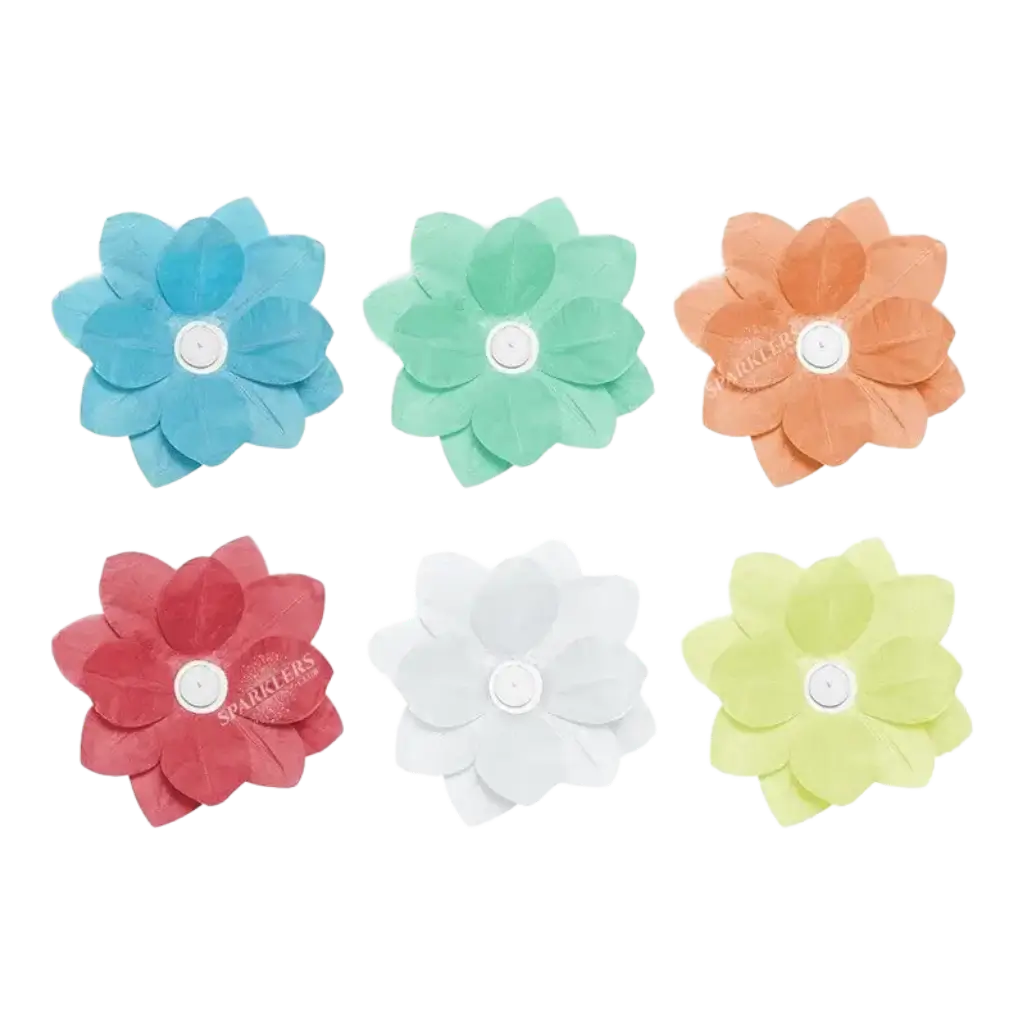 Linternas flotantes multicolores x6