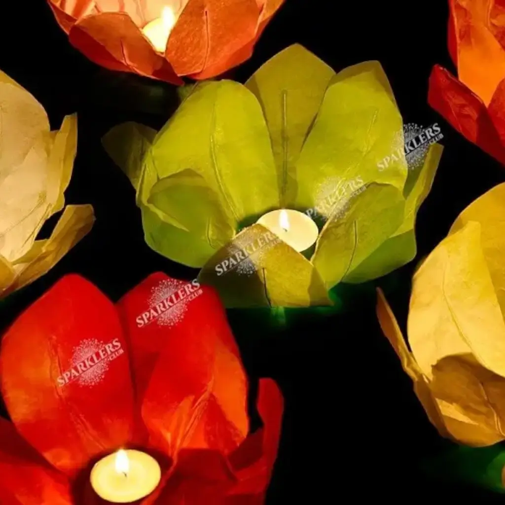 Linternas flotantes multicolores x6