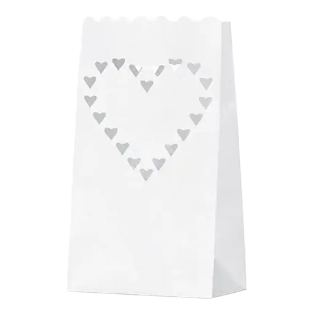 Linterna de velas de boda con corazones x10