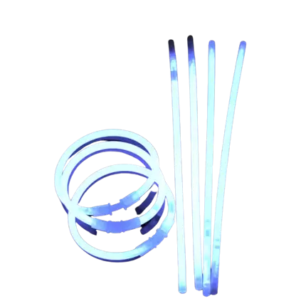 Pulsera blanca flúo (paquete de 100)