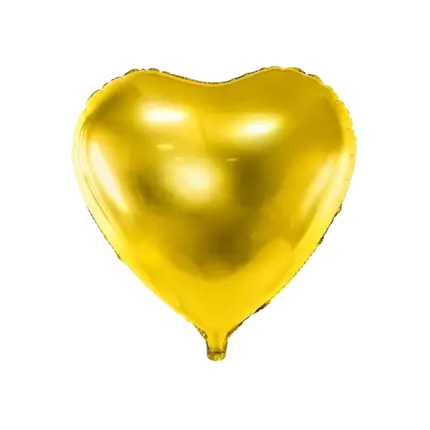 Corazón Globo de oro metálico 61cm