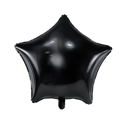 Globo Estrella de Metal Negro 48cm