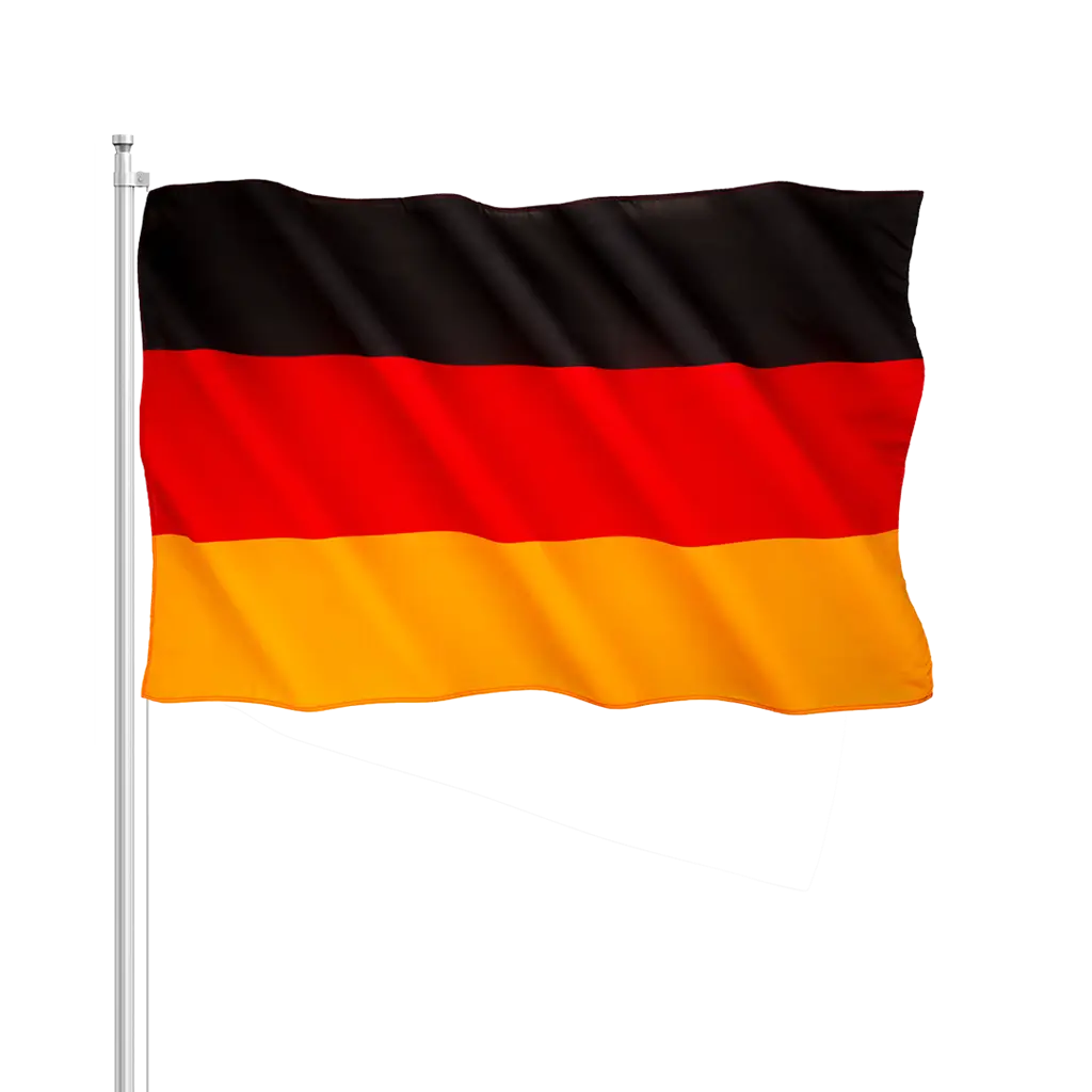 Bandera de Alemania 30x45cm con varita