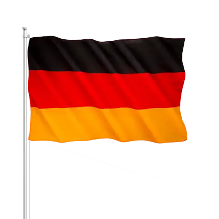Bandera de Alemania 30x45cm con varita