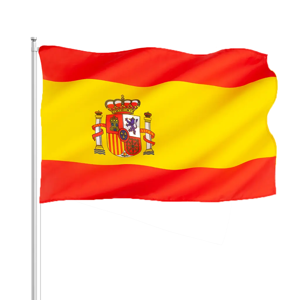 Bandera de España 30x45cm con palo