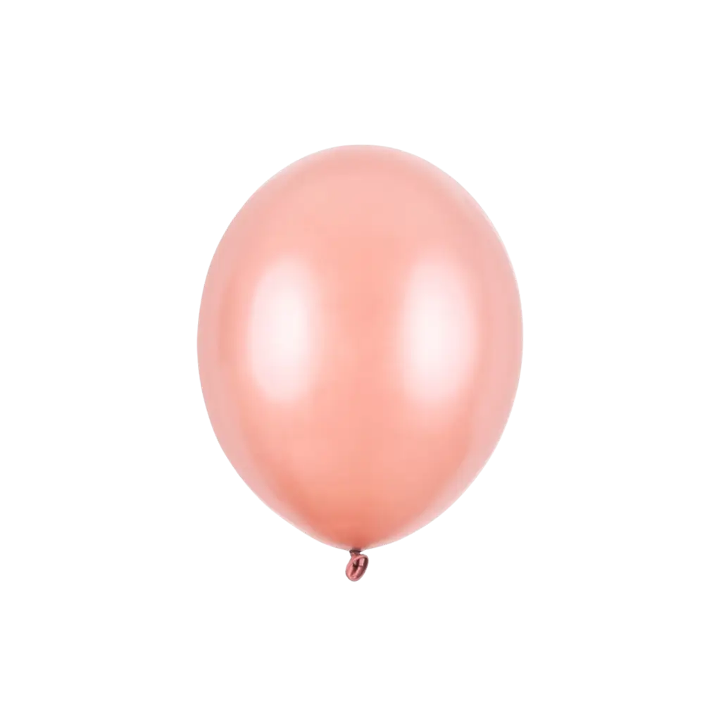 Paquete de 100 globos metálicos de oro rosa