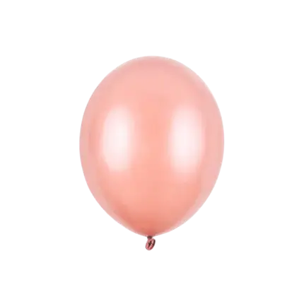 Paquete de 100 globos metálicos de oro rosa