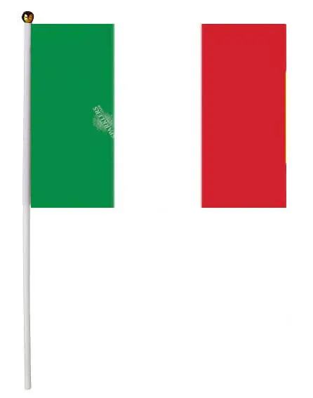 Lote de 12 banderas Italia 15x22cm
