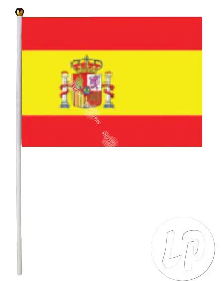 Lote de 12 banderas España 15x22cm