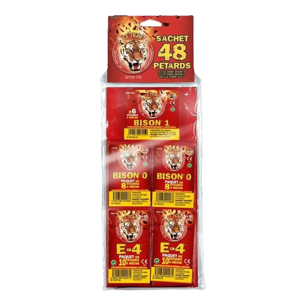 LE TIGRE® N°3 (Bolsa de 48 petardos)