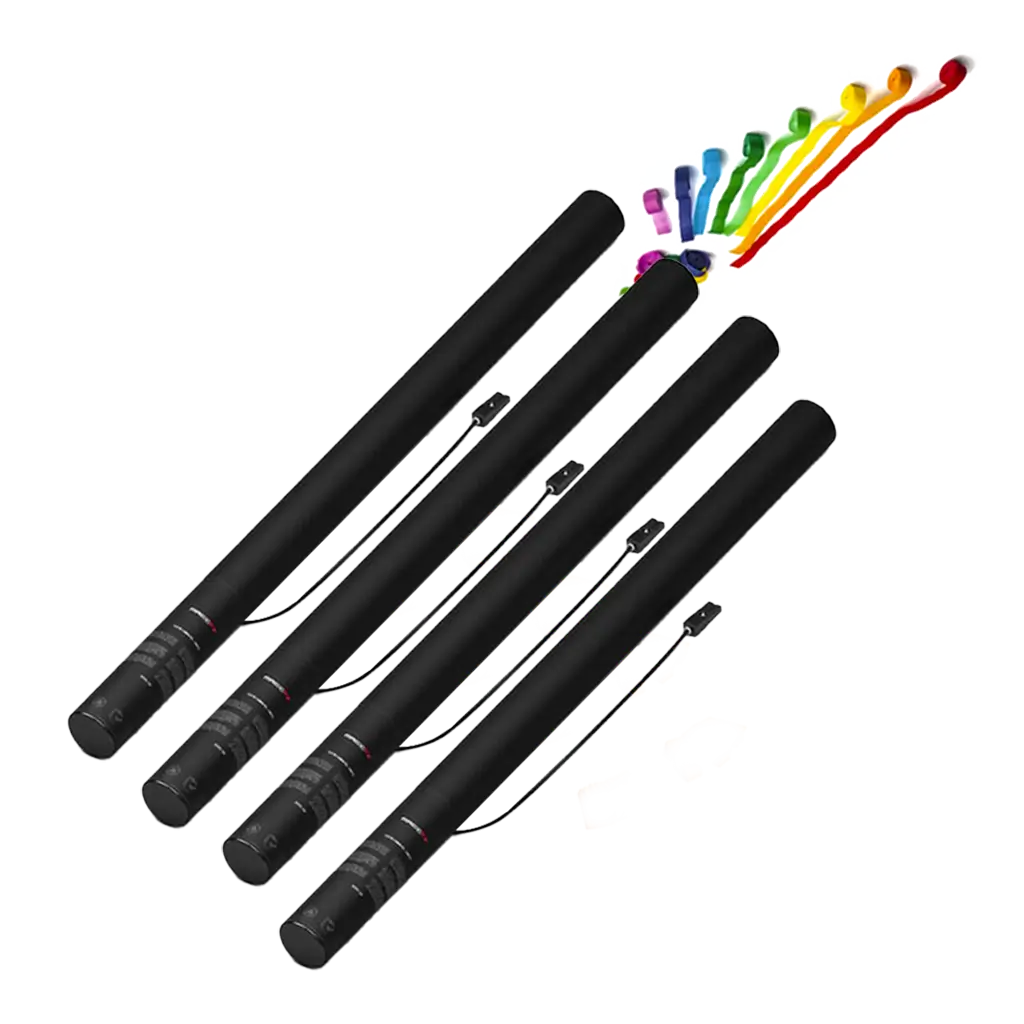 Pistola eléctrica de confeti Streamer Multicolor 80 cm