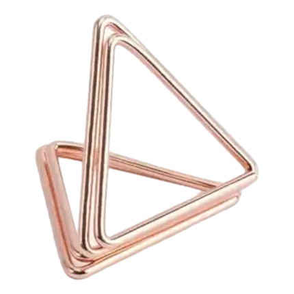 Porta marcadores triangulares PINK GOLD x10