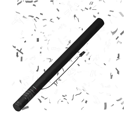 Pistola eléctrica de confeti Blanca