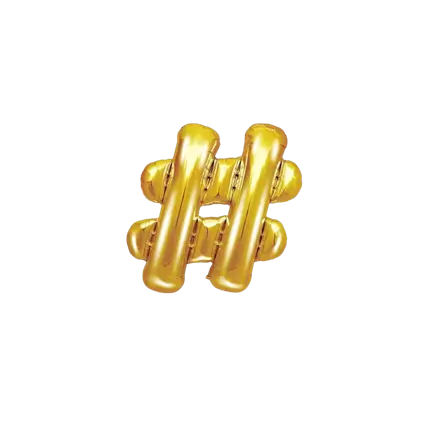 Globo de oro de 35 cm.