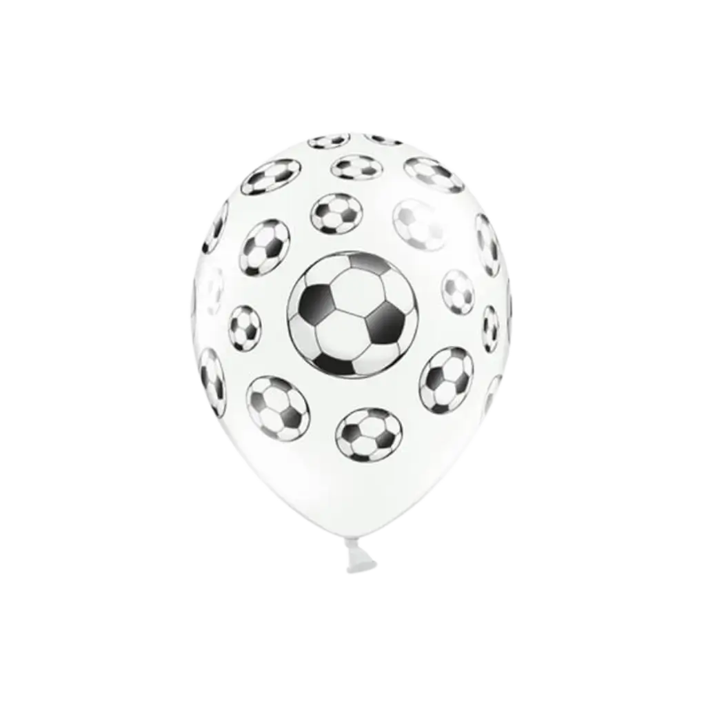 Paquete de 6 balones con motivos Balones de fútbol