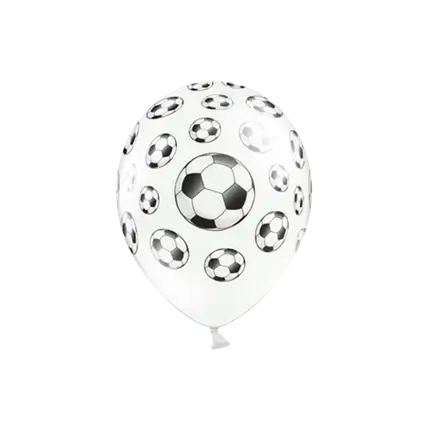 Paquete de 6 balones con motivos Balones de fútbol